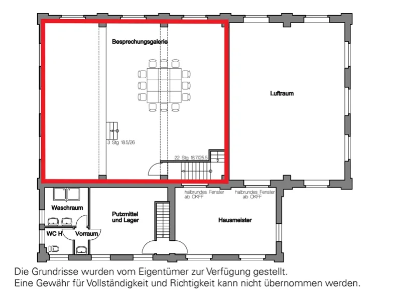 Grundriss Dachgeschoss Vorderhaus