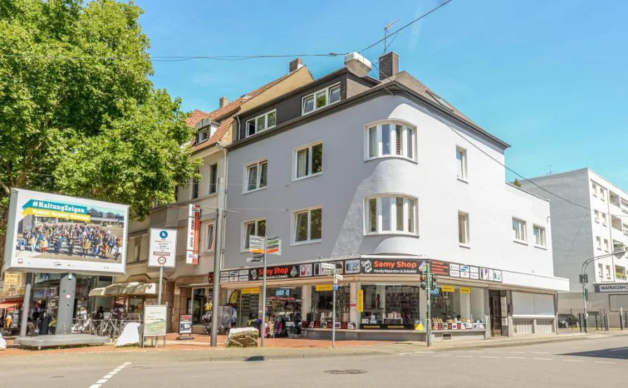 Ansicht - Zinshaus/Renditeobjekt kaufen in Leverkusen - Wohn-/Geschäftshaus in Bestlage von Opladen * ca. 545 qm Wohn- + Ladenfläche * ca. 220 qm Nfl. * ca. 191 qm Grund