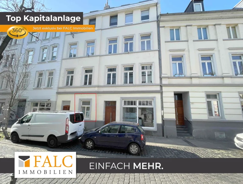 Außenansicht  - Wohnung kaufen in Bonn - Gemütliches Studentenapartment im Stadtzentrum