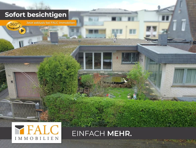 Außenansicht - Haus mieten in Hennef (Sieg) - Idyllisches Wohnen auf einer Ebene