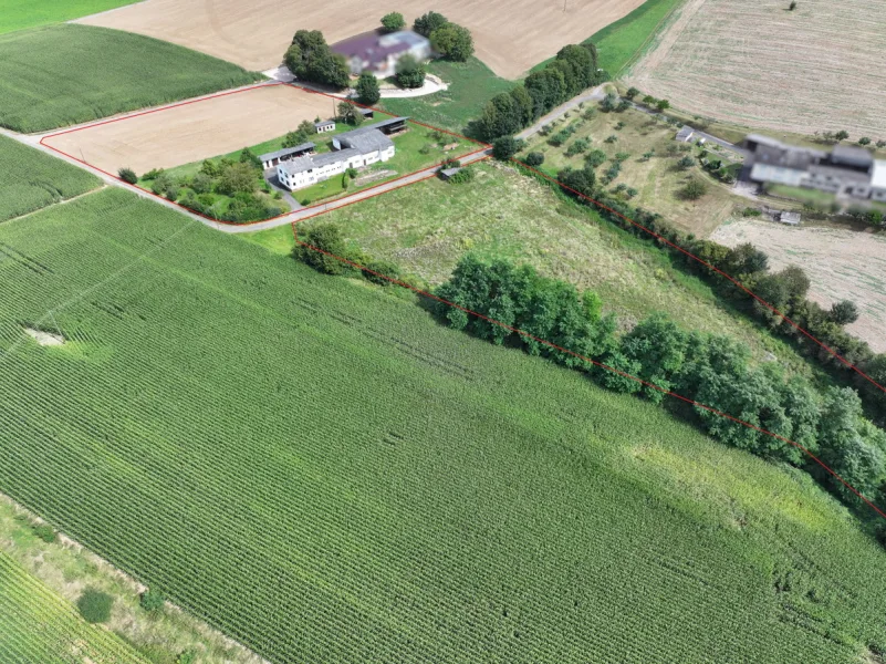 Südwestliche Luftbildansicht