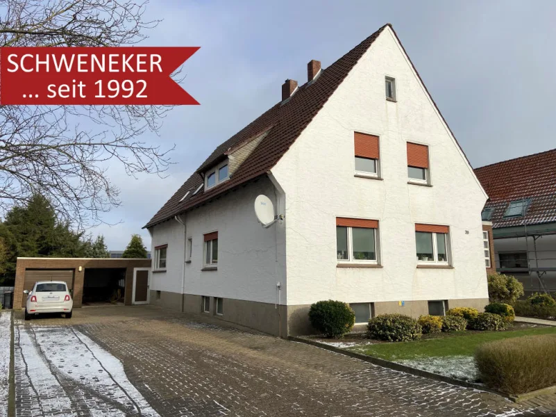 Bild1 - Zinshaus/Renditeobjekt kaufen in Bünde - Zwei-/Dreifamilienhaus mit möglicher Hinterlandbebauung in top Lage von Bünde-Südlengern!