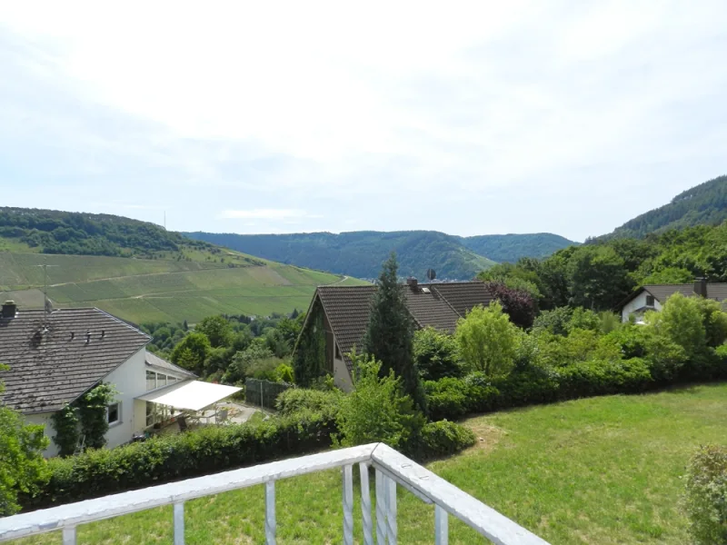 Blick Richtung Weinberge vom Balkon