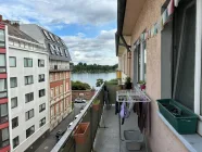 ... zum Balkon mit Rheinblick, 4. OG