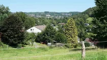 Blick in die Natur und auf Morsbach (ca. 3 km)