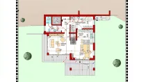 geplantes UG: 66,2 m² Wfl. mit großer Terrasse