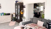 EG 75 m²:  hier Wohnzimmer/Küche 