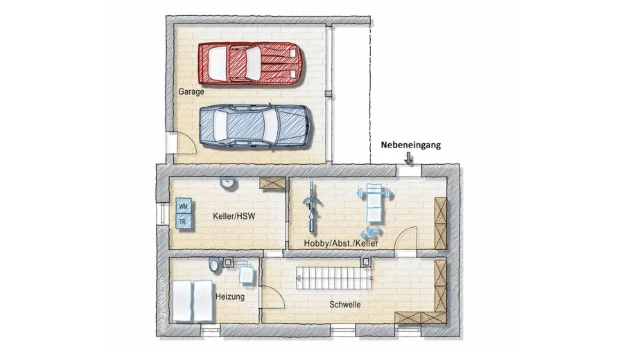 Grundriss - Kellergeschoss