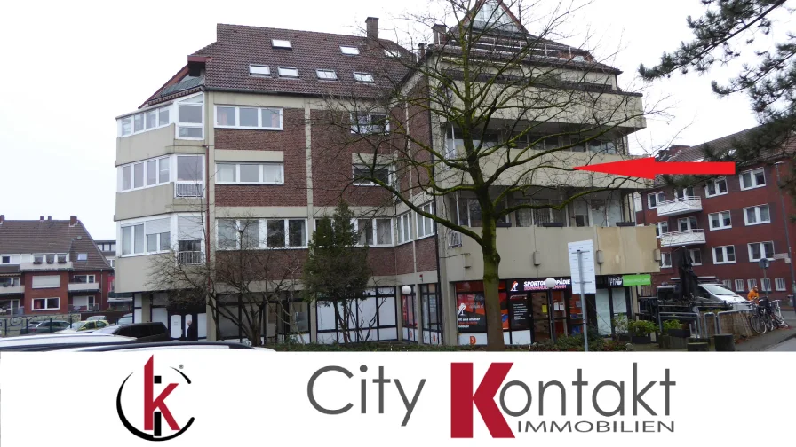 Balkonblick zum Aasee - Zinshaus/Renditeobjekt kaufen in Münster - Citywohnung mit Aaseeblick 4ZKB und Balkon  in Münster