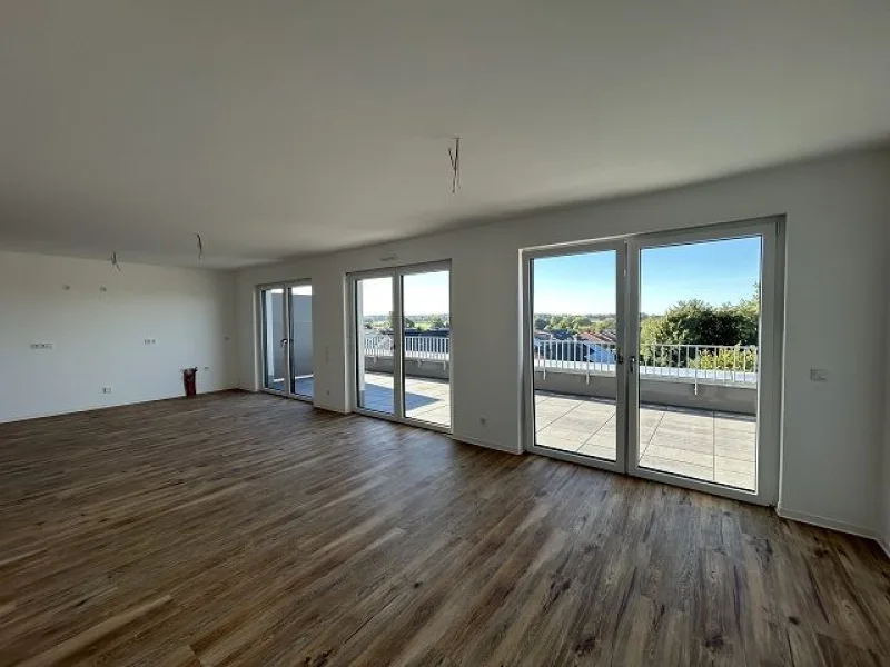 Wohnzimmer - Wohnung mieten in Telgte - Barrierefreies Wohnen im Staffelgeschoss mit großer Dachterrasse!