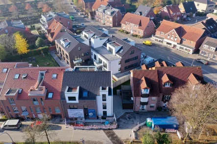 von oben - Wohnung mieten in Münster - Viele Menschen möchten so zentral wohnen - ohne ihren Stadtteil verlassen zu müssen!