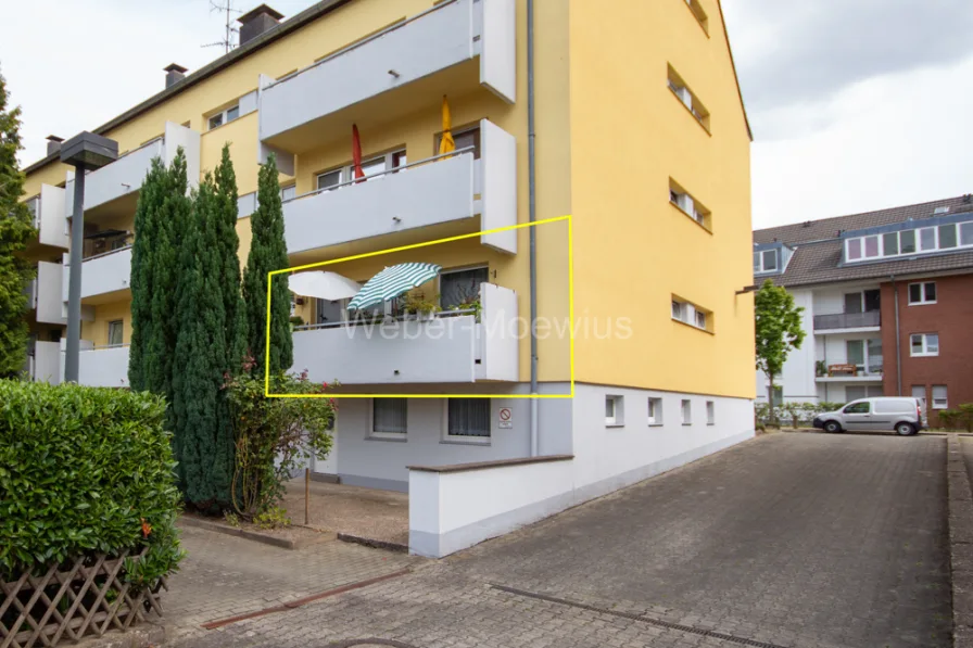 3109 Außenansicht Wohnung - Wohnung kaufen in Köln / Weiß - Gepflegte 2-Zimmer-Wohnung mit Balkon / unbefristet vermietet seit 2007 / Miete steigerungsfähig