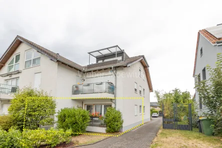 3124 Außenansicht - Wohnung kaufen in Lohmar / Heide - Gepflegte 2-Zimmer-Wohnung (Hochparterre) mit überdachtem Balkon / plus Stellplatz