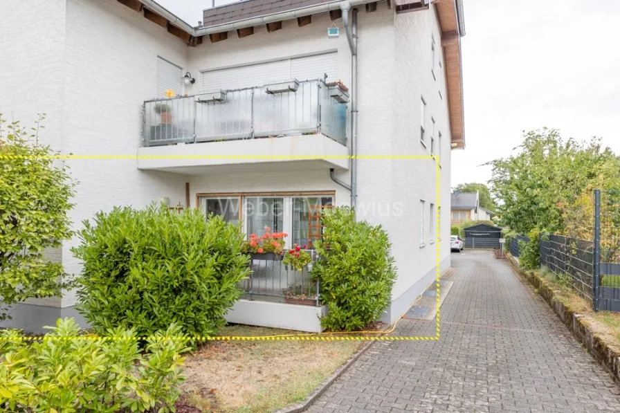 3124 Balkonansicht - Wohnung kaufen in Lohmar / Heide - 2 Zimmer, Balkon, Wannen-Duschbad, Stellplatz - seit 2016 vermietet