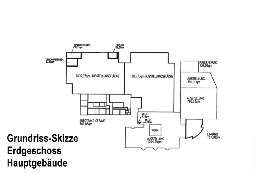 3291 Grundriss-Skizze EG Hauptgebäude