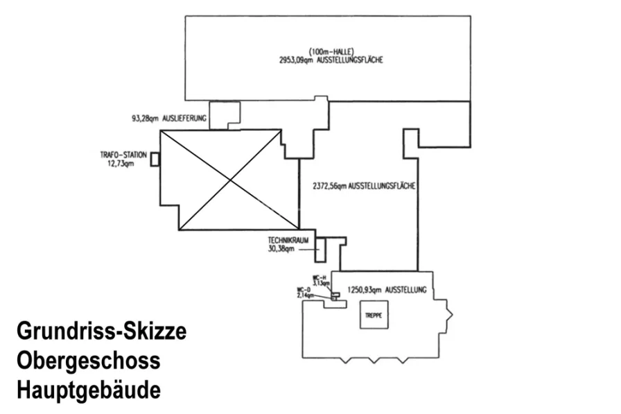 3291 Grundriss-Skizze OG Hauptgebäude