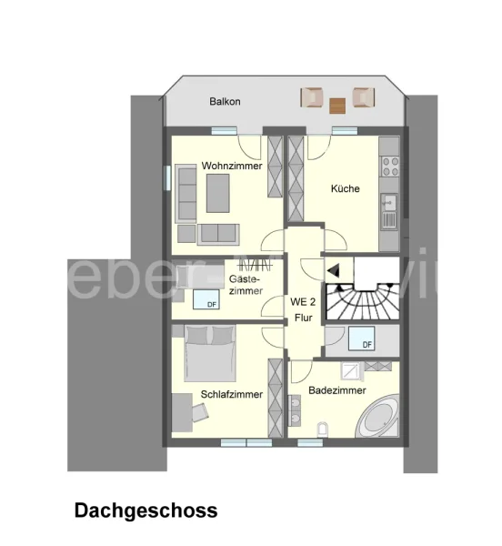 3251 Grundriss MFH Dachgeschoss