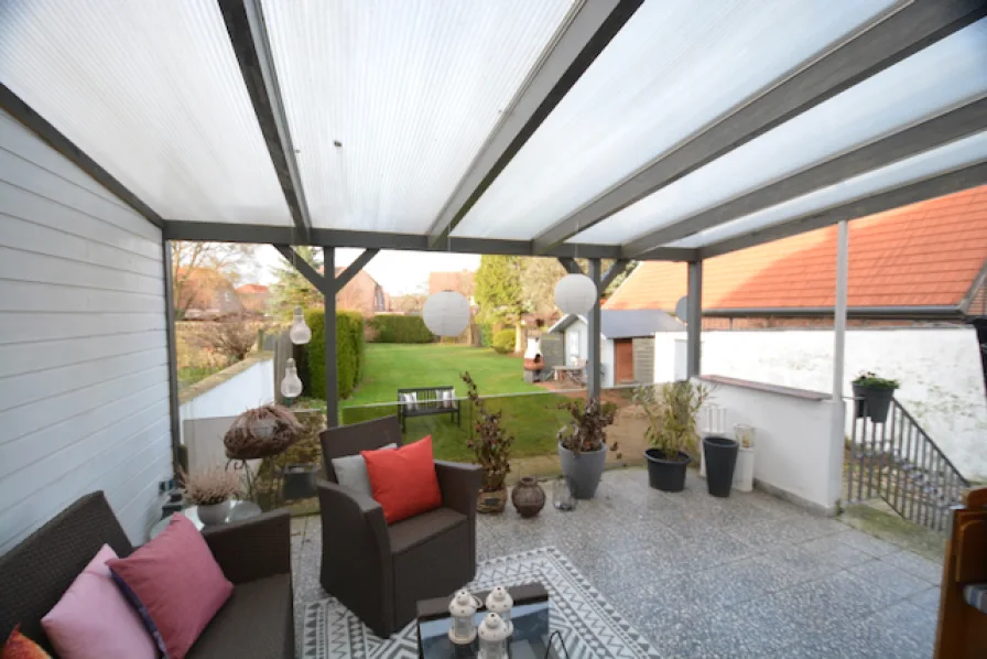 Tolle überdachte Terrasse