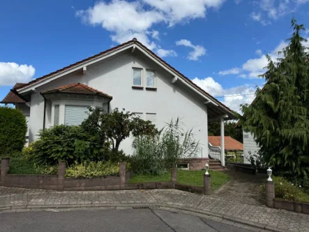 Hausansicht - Haus mieten in Saarbrücken-Dudweiler - Miethaus in grüner Lage