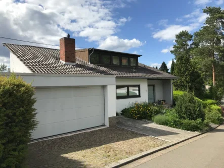 Hausansicht - Haus kaufen in Saarbrücken - Außergewöhnliches Haus auf dem "Bübinger Berg"