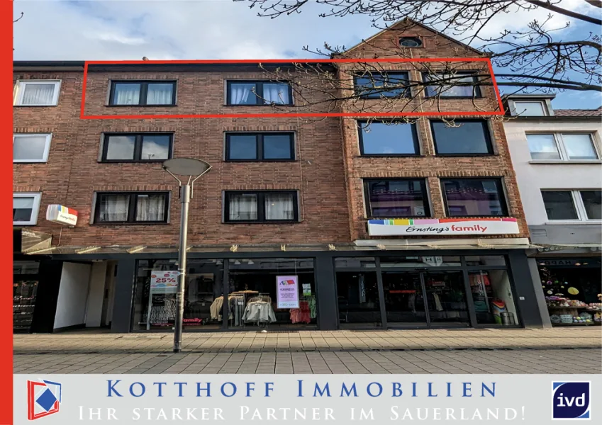 Startbild mRmM - Wohnung mieten in Wesel - 3-Zimmer-Dachgeschosswohnung im Zentrum – frisch renoviert!