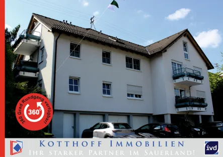 Startbild mR - Wohnung mieten in Kirchhundem - Schöne 3-Zimmer-Wohnung im Dachgeschoss mit Balkon!!!