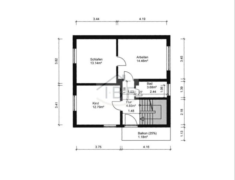 Grundriss OG links