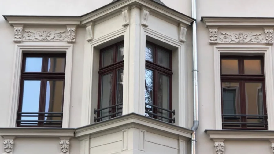 Fassade - Wohnung mieten in Leipzig - Tolle 2 Raum Wohnung komplett möbliert und ausgestattet