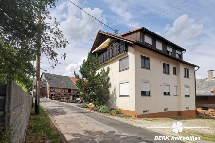 BERK Immobilien - Bauernhof mit Mehrfamilienhaus  - Zinshaus/Renditeobjekt kaufen in Eichenbühl / Heppdiel - BERK Immobilien - Gewerbeimmobilie - 3 Mietwohnungen - großzügige Lagerfläche - Umbaupotential in Eichenbühl - Heppdiel