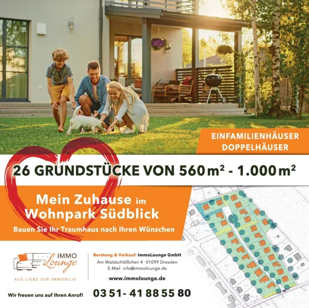 wunderbare Grundstücke im Wohnpark Südblick