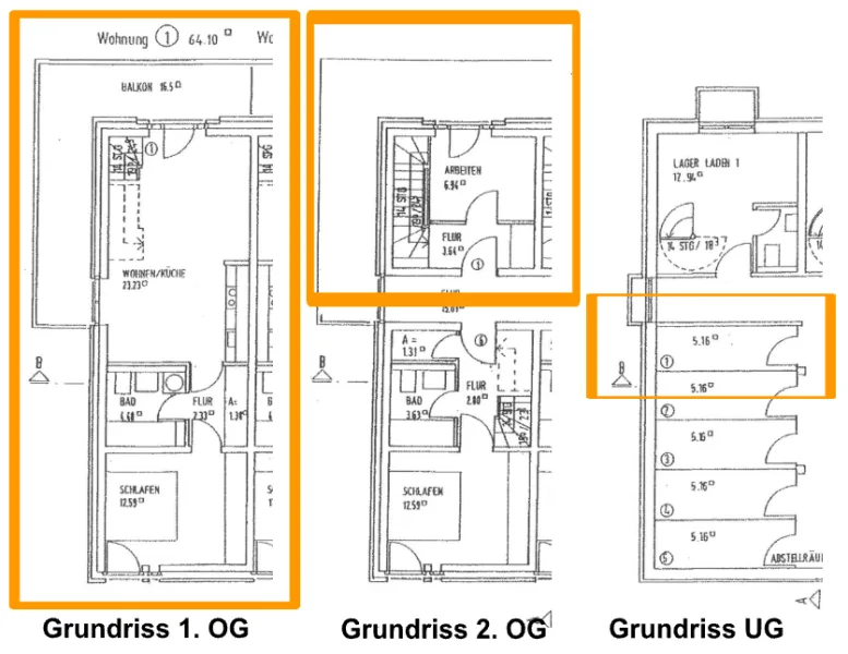 Grundrisse WE 1