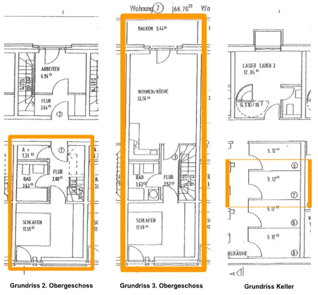 Grundriss Wohnung 7