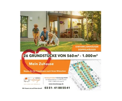  - Grundstück kaufen in Großröhrsdorf - Wunderbare Grundstücke in sonniger und traumhafter Lage nahe Dresden