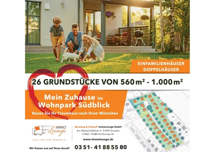 Exposétitelbild Großröhrsdorf2 - Grundstück kaufen in Großröhrsdorf - Wunderbare Grundstücke in sonniger und traumhafter Lage zu Dresden!