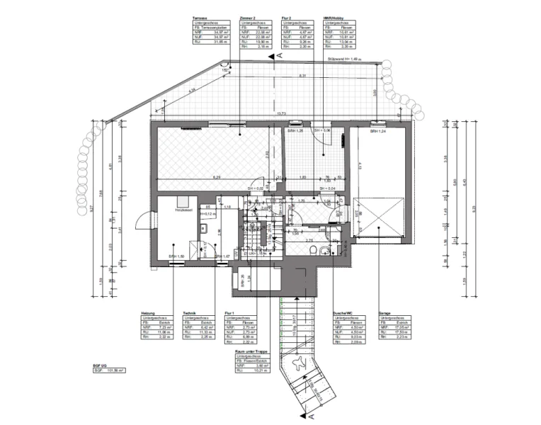 Grundriss Untergeschoss