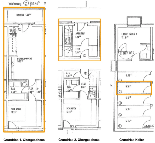 Grundriss Wohnung 2