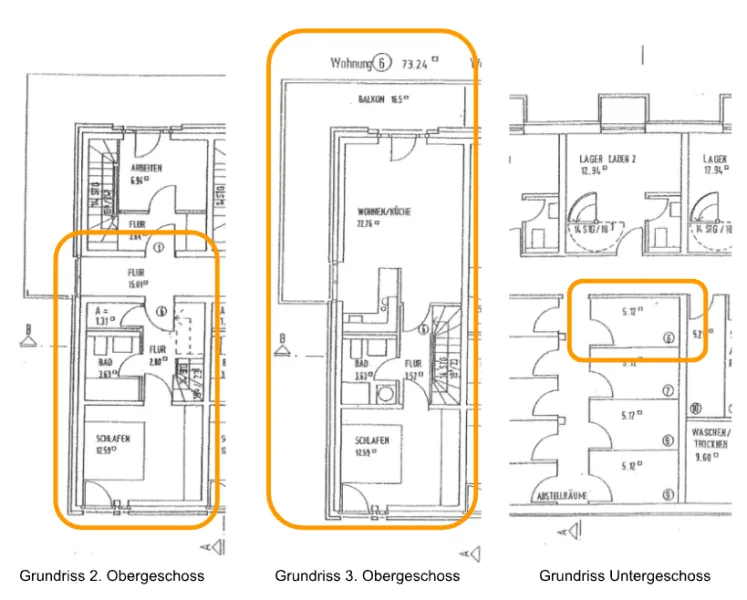 Grundriss Wohnung 6