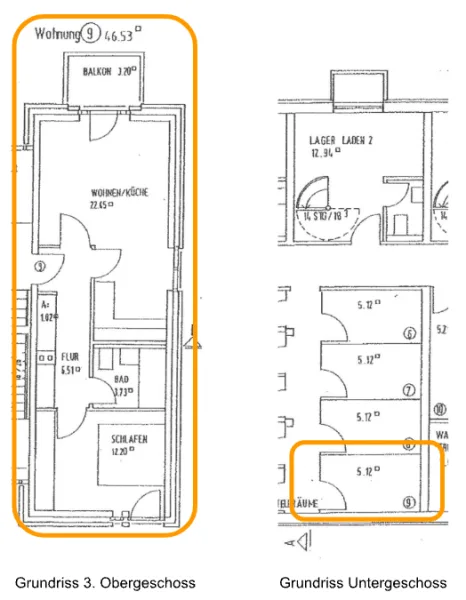 Grundriss Wohnung 9