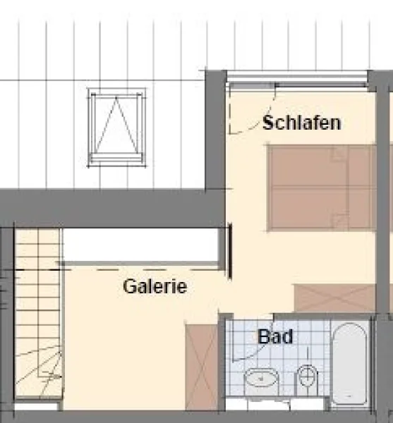 Grundriss WE20 obere Etage