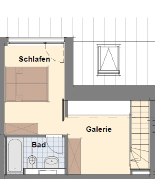 Grundriss obere Etage