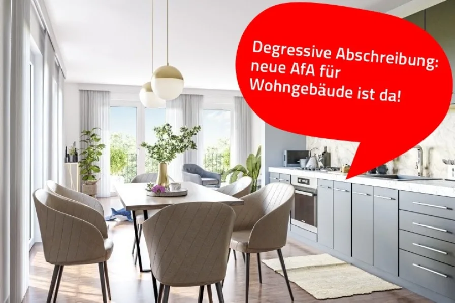 Interior Küchenbereich - Wohnung kaufen in Berlin - Dachgeschosswohnung in Köpenick, 3 Zimmer, Terrasse, Stellplatz