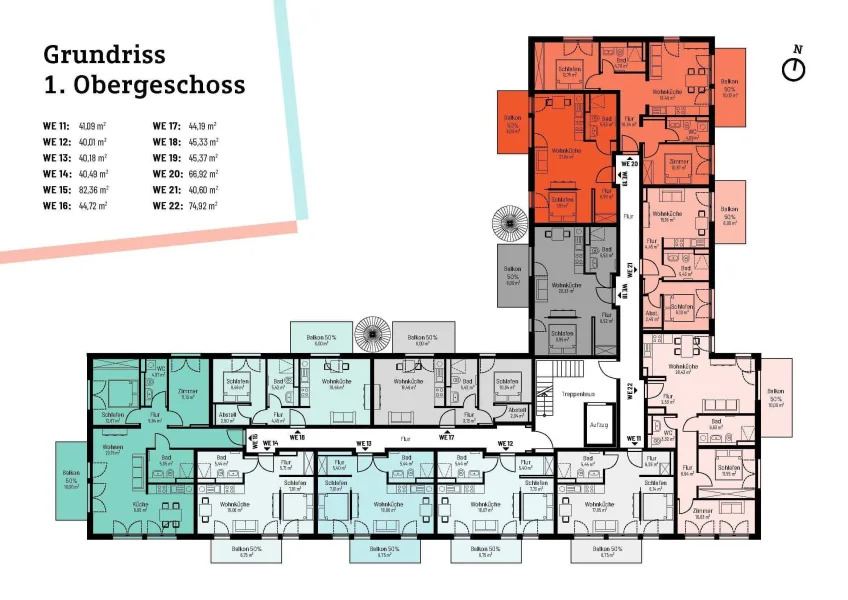 Grundriss 1. Obergeschoss