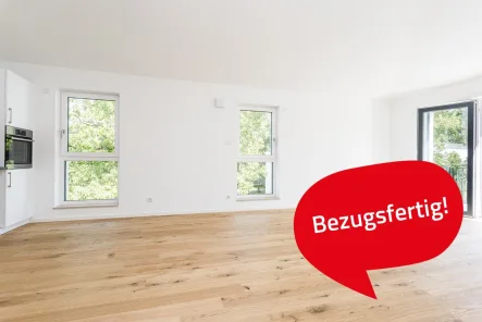 Wohn- & Küchenbereich - Wohnung kaufen in Königs Wusterhausen - Perfekte Anbindung nach Berlin: Moderne 4-Zimmer-Neubauwohnung! 