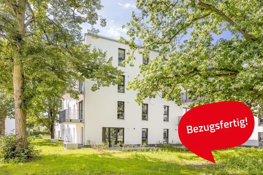 Außenansicht Balkon - Wohnung kaufen in Königs Wusterhausen - Leben im Grünen: 4-Zimmer-Neubauwohnung mit EBK im Kronenpark!