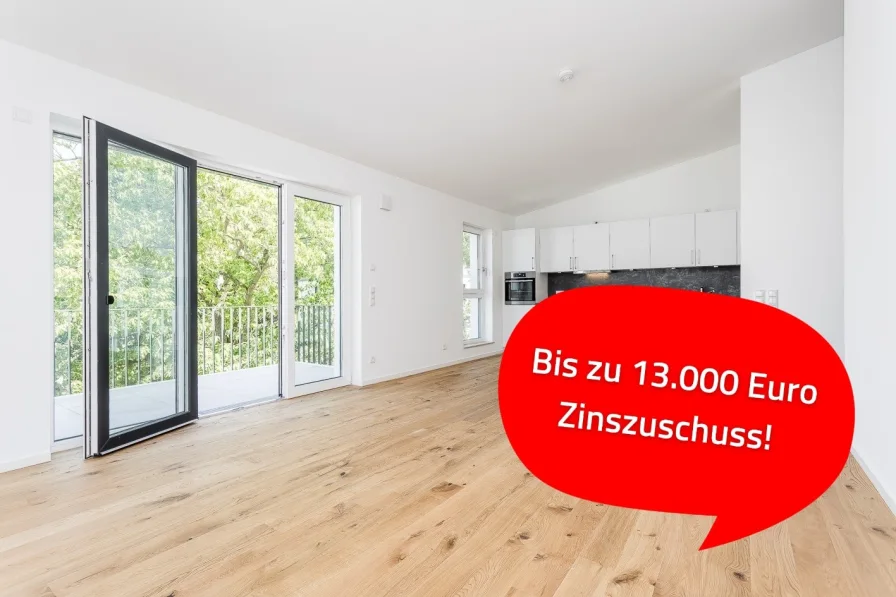 Wohn- & Küchenbereich - Wohnung kaufen in Königs Wusterhausen - Energieeffiziente Dachgeschosswohnung im Speckgürtel Berlins!