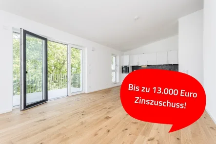 Wohn- & Küchenbereich - Wohnung kaufen in Königs Wusterhausen - Energieeffiziente Dachgeschosswohnung im Speckgürtel Berlins!