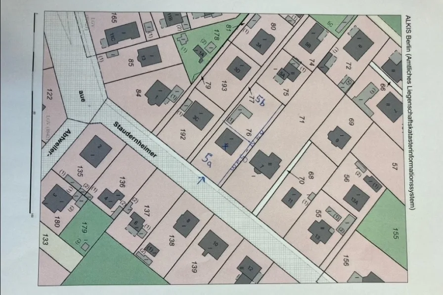 Flurkarte - Grundstück kaufen in Berlin - 500 m² Grundstück unvermessener Teil + Abrisshaus Nahe Pelzlake 