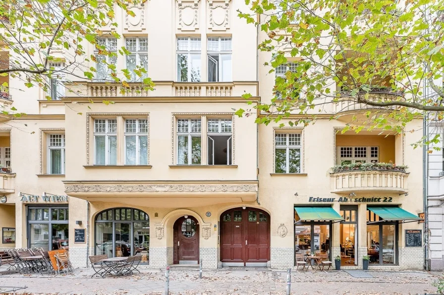 Außenansicht - Halle/Lager/Produktion kaufen in Berlin - Repräsentativer Laden als Kapitalanlage in zentraler Kiez-Lage