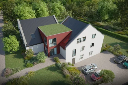 Visualisierung Gebäude 02 - Wohnung mieten in Alfter - Erstbezug! Exklusive und energieeffiziente 80m² Dreiraumwohnung mit Balkon und Stellplatz