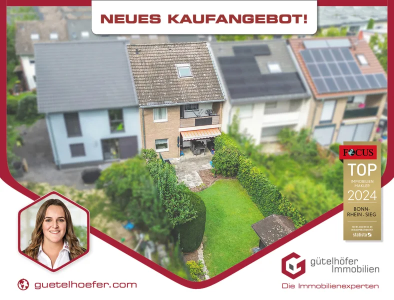 NEUES KAUFANGEBOT - Haus kaufen in Rheinbach - Solide vermietetes Reihenhaus mit Garten und Garage in beliebter Lage am Rheinbacher Freizeitpark